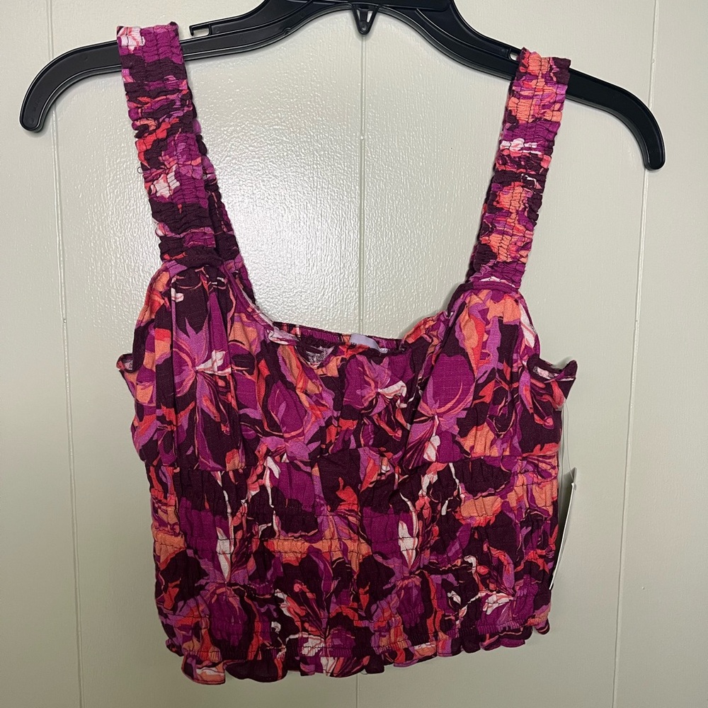Sonoma Smocked Ruffled Tank Top